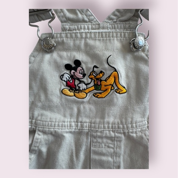 Y2K Disney Store Mickey Pluto Overalls - Picture 2 of 5